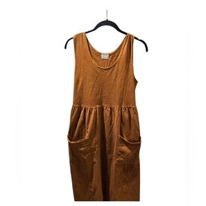 Foothill Fawn Women's Sleeveless Brown Dress